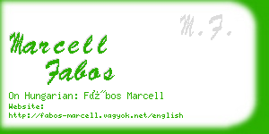 marcell fabos business card